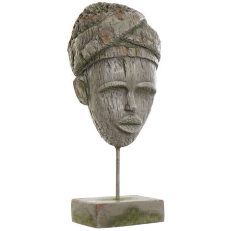 DKD Home Decor Figurine Coloniale Grise 20x12x55 cm