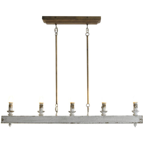 DKD Home Decor Fir Metal Vintage Doré Suspension Luminaire