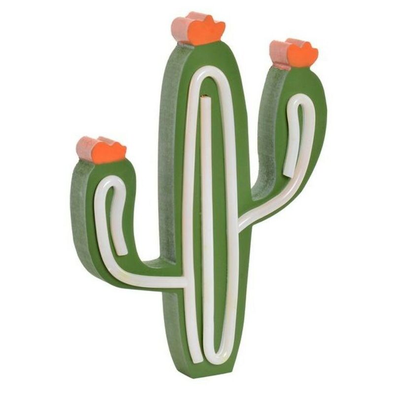 

Iluminación DKD Home Decor Cactus Madera Luz LED (19 x 3 x 26 cm)