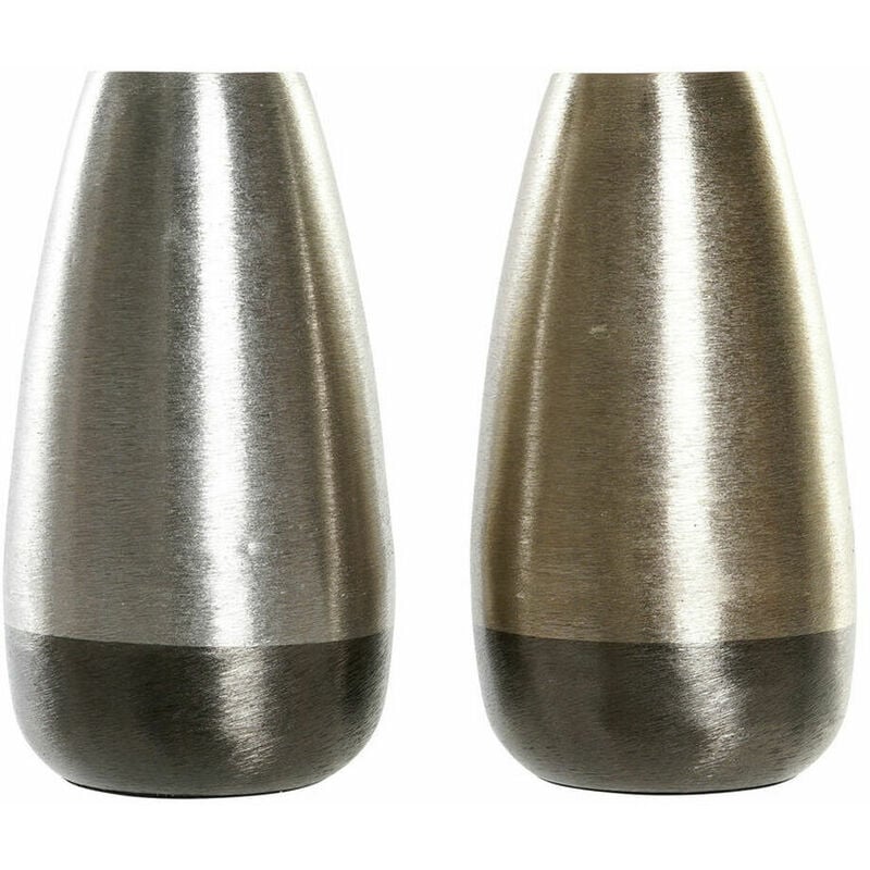 

Jarrón Aluminio Moderno Plateado (2 pcs) (16 x 16 x 31 cm) - Dkd Home Decor