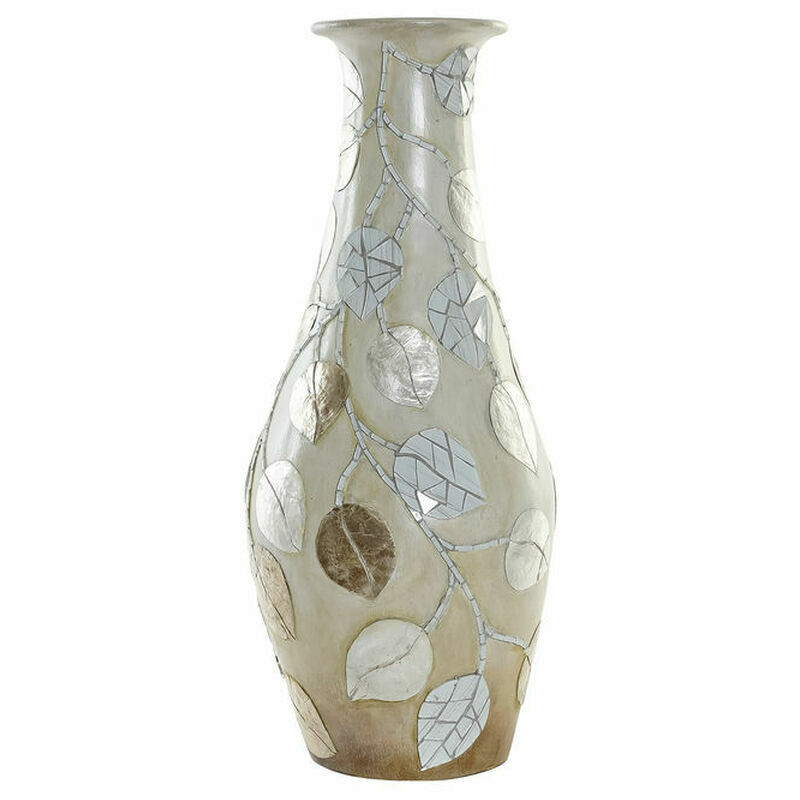 

Jarrón Marrón Beige Cristal Terracota Bali (25 x 25 x 60 cm) - Dkd Home Decor