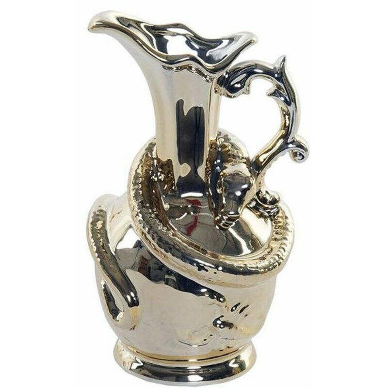 

Jarrón Dekodonia Serpiente Dorado Porcelana (11 X 11 X 18 Cm)