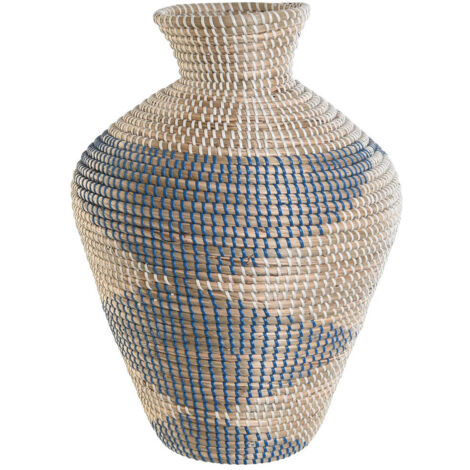 dkd-home-decor Jarrón Vase Bleu 35x35x50 cm