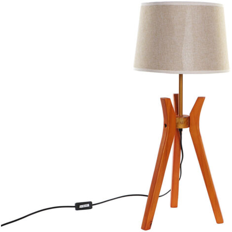 dkd-home-decor Lampe de bureau doré polyester bois 69 cm