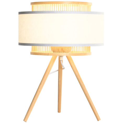 DKD Home Decor Lampe de bureau Marron et Blanc 36x36x48 cm