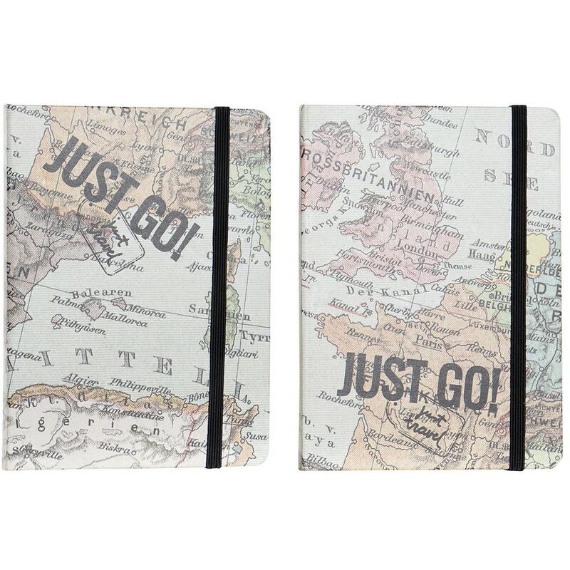 

Libreta Just Go Azul Marrón (2 pcs) (10.5 x 1.5 x 14.5 cm) - Dkd Home Decor