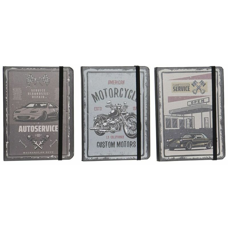 

Libreta Marrón Gris Marrón claro (3 pcs) (10.5 x 1.5 x 14.5 cm) - Dkd Home Decor