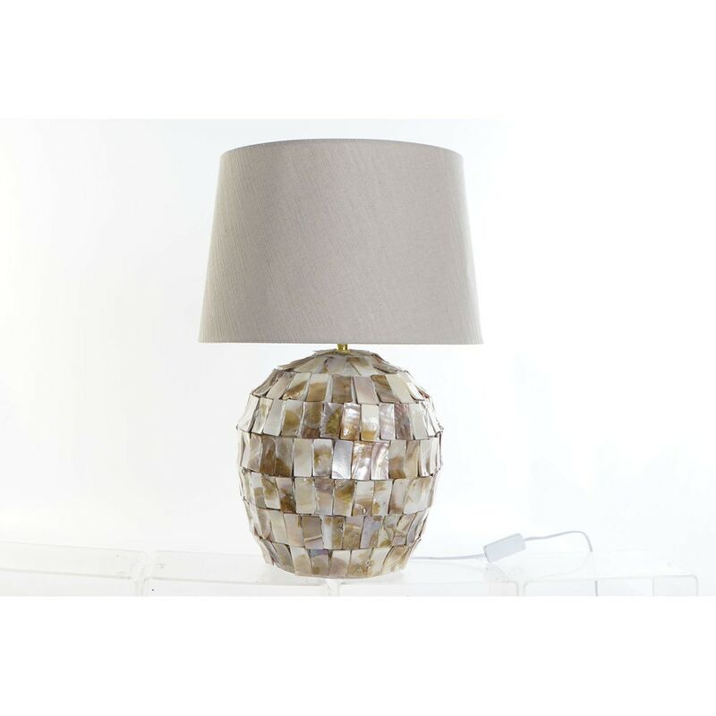 

Lámpara de mesa Lino Nácar 220 V 40 W Marrón claro (40 x 40 x 60 cm) - Dkd Home Decor