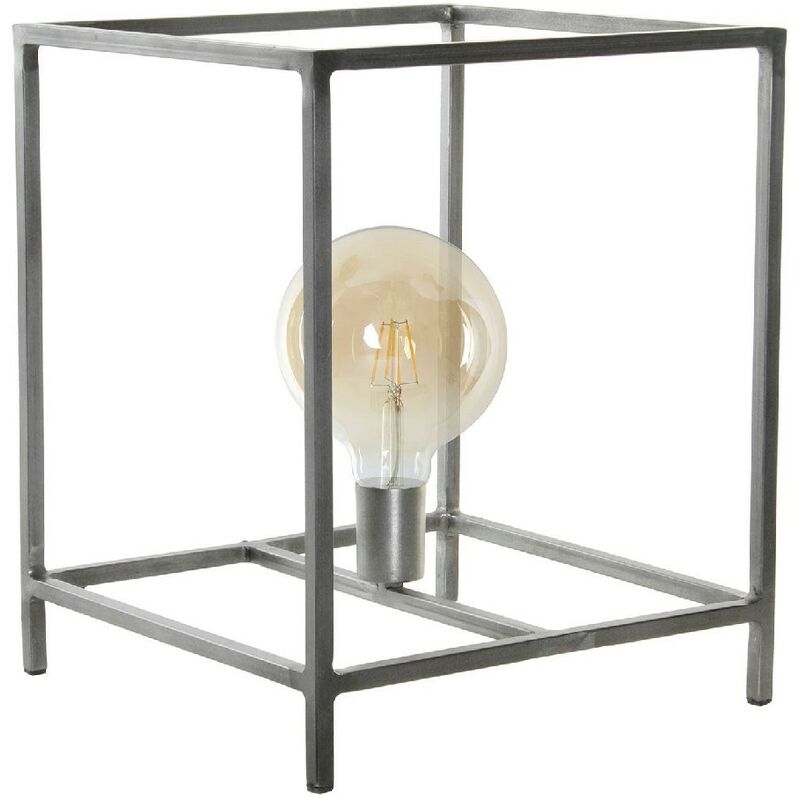 

Lámpara de Mesa Metal Gris oscuro (33 x 33 x 40 cm) - Dkd Home Decor