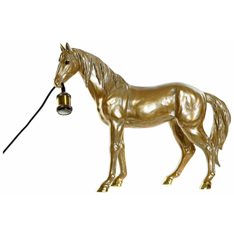

Lámpara de mesa Resina 25W 220 V Dorado Caballo (59.5 x 16.5 x 47 cm) - Dkd Home Decor