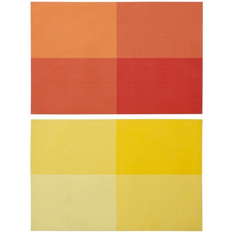 

Mantel Individual Dkd Home Decor Amarillo Naranja Pvc (2 Pcs) (45 X 31 X 0.5 Cm