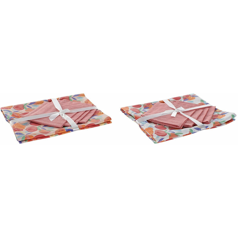 

Zanvic - Mantel y servilletas DKD Home Decor Algodón (2 pcs) (154 x 154 x 0.3 cm)