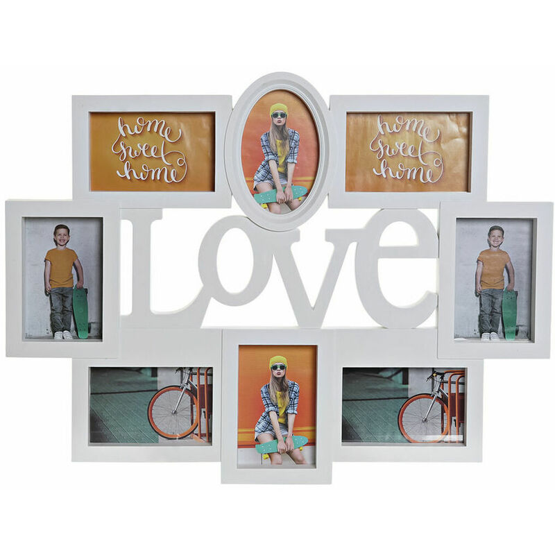 

DKD Home Decor Marco de Fotos DKD Home Decor Love Blanco Cristal Polipropileno (62 x 3 x 47 cm)