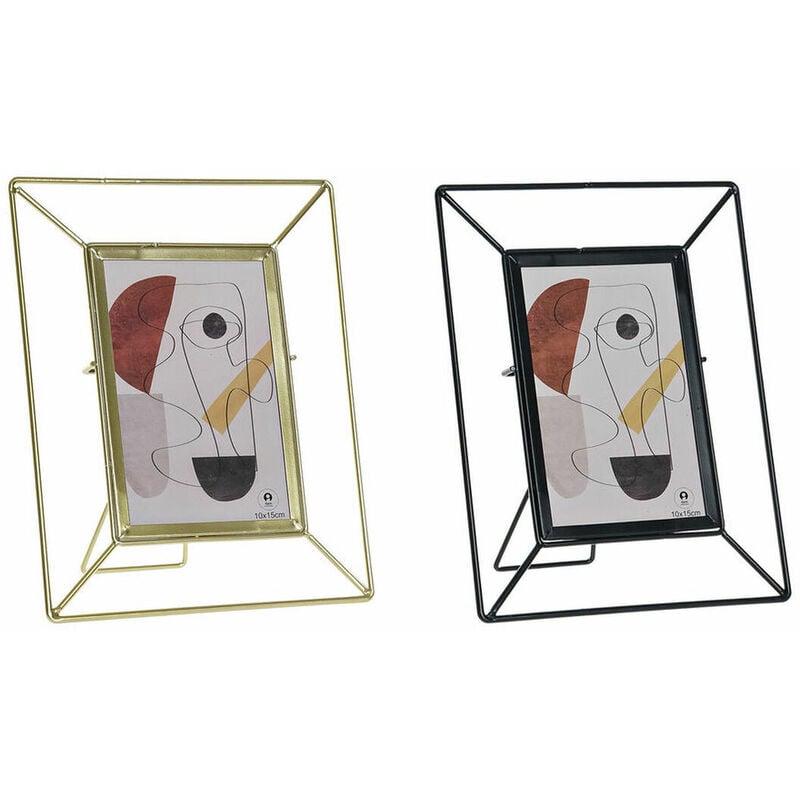 

Marco de Fotos Metal Cristal Moderno (2 pcs) (18 x 3 x 23 cm) - Dkd Home Decor