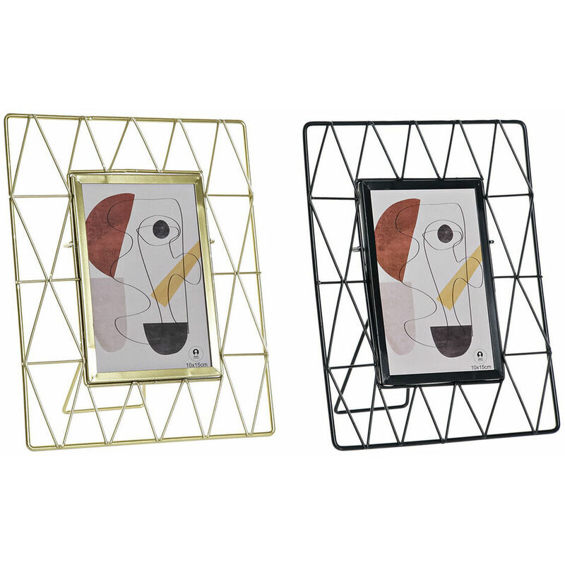 

Marco de Fotos Metal Cristal Moderno (2 pcs) (19.5 x 3 x 24.5 cm) - Dkd Home Decor