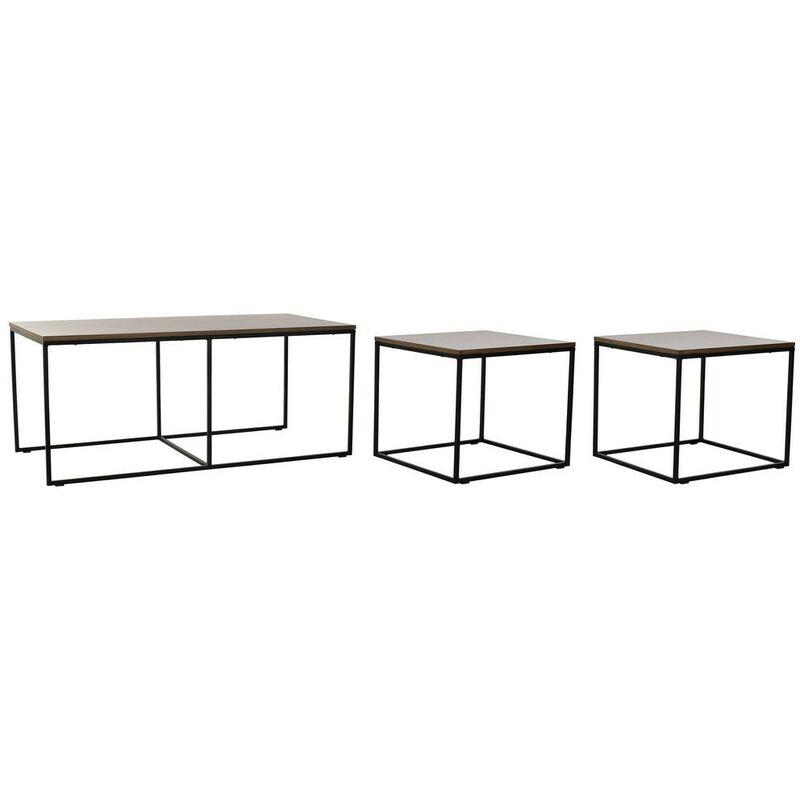 

Mesa auxiliar Madera Metal (3 pcs) (122.5 x 61 x 53 cm) (56 x 51 x 48 cm) - Dkd Home Decor