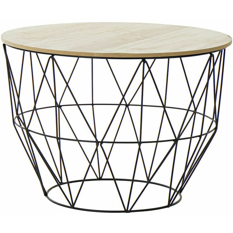

DKD Home Decor Mesa auxiliar DKD Home Decor Negro Madera Metal (58 x 41 x 41 cm)