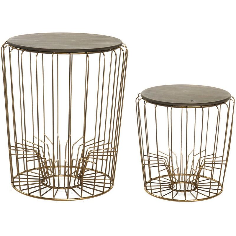 

Mesa auxiliar Metal Abeto (2 pcs) - Dkd Home Decor