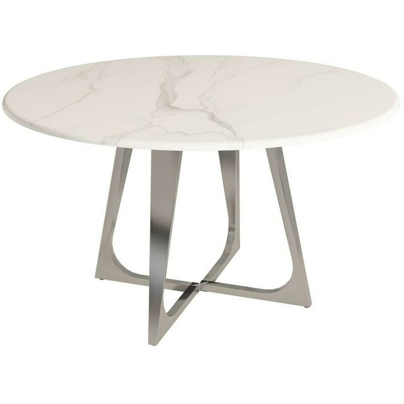 

Mesa de Comedor Acero Mármol (130 x 130 x 76 cm) - Dkd Home Decor