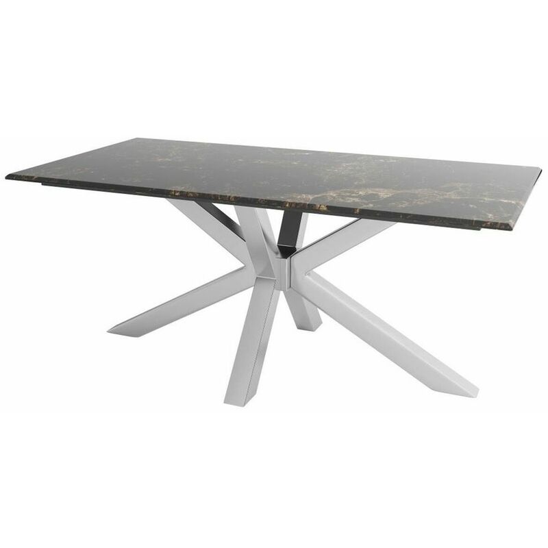 

DKD Home Decor Mesa de Comedor DKD Home Decor Mármol Acero (180 x 90 x 76 cm)