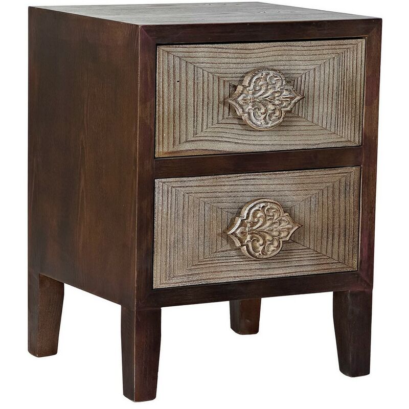 

Mesita De Noche Dkd Home Decor Abeto Madera Mdf (45 X 40 X 60 Cm)