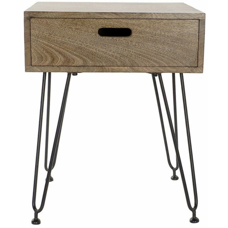

Mesita de Noche Metal Madera de mango (48.5 x 40.5 x 61 cm) - Dkd Home Decor