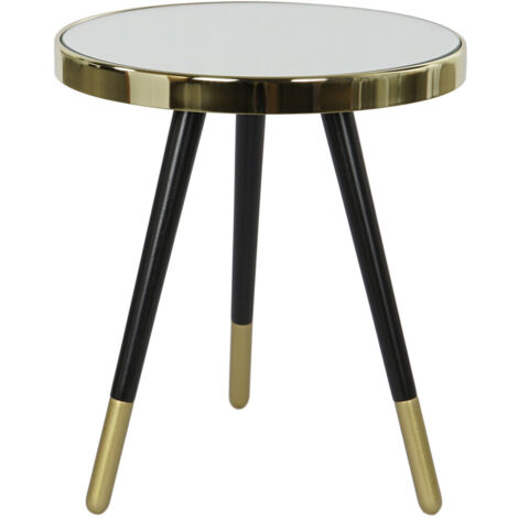DKD Home Decor Miroir Doré Acier Élégant 42,5x42,5x48 cm