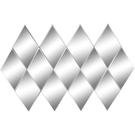 DKD Home Decor Miroir mural argenté 120x80 cm