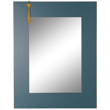 DKD Home Decor Miroir mural bleu rouge 70x90 cm