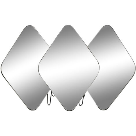DKD Home Decor Miroir mural Noir Métal 110x6x70 cm