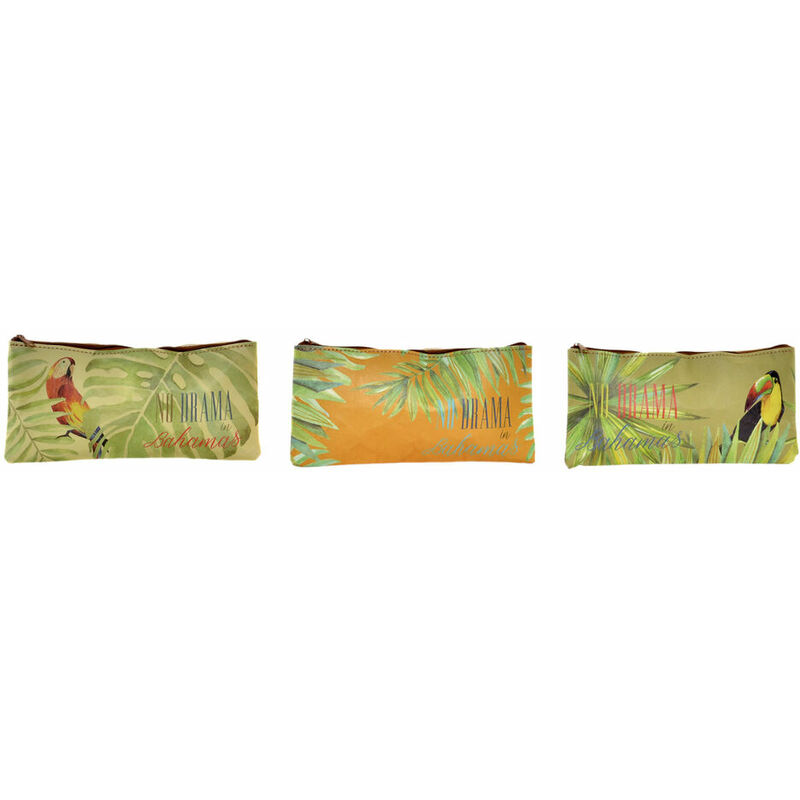 

Neceser Cartón Tropical (3 pcs) (21.5 x 1 x 10.5 cm) - Dkd Home Decor