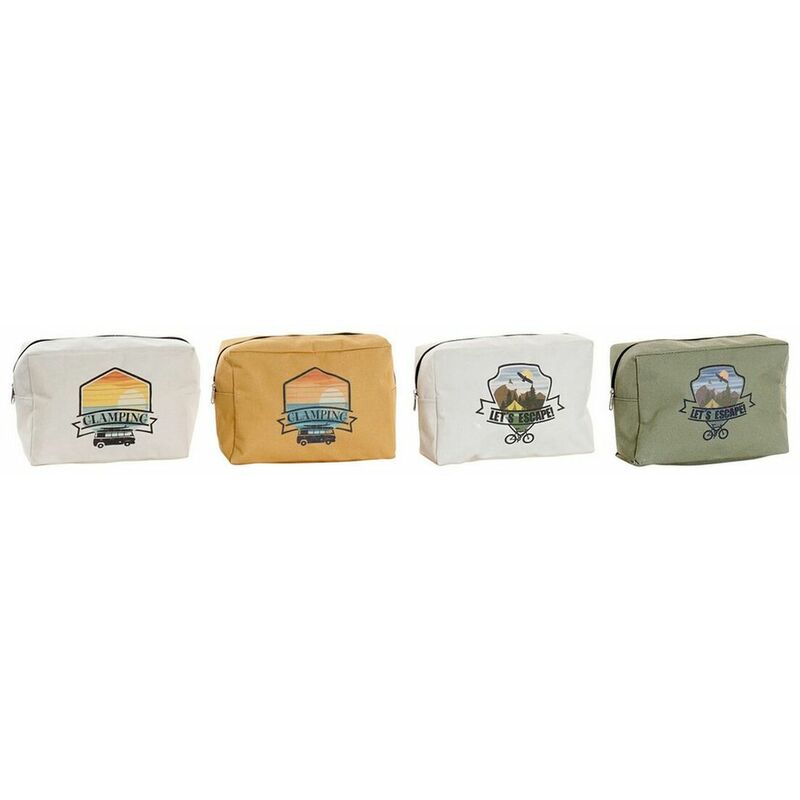 

Neceser Lienzo (4 pcs) (20 x 8 x 14 cm) - Dkd Home Decor