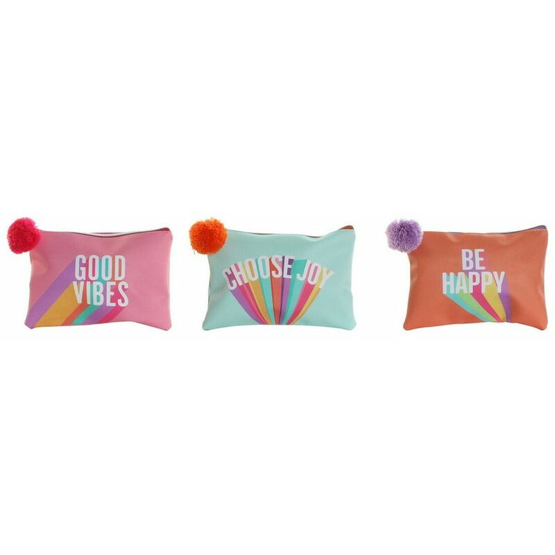 

DKD Home Decor Neceser DKD Home Decor Rosa Azul Naranja (2 pcs) (22.2 x 1.5 x 15.2 cm)