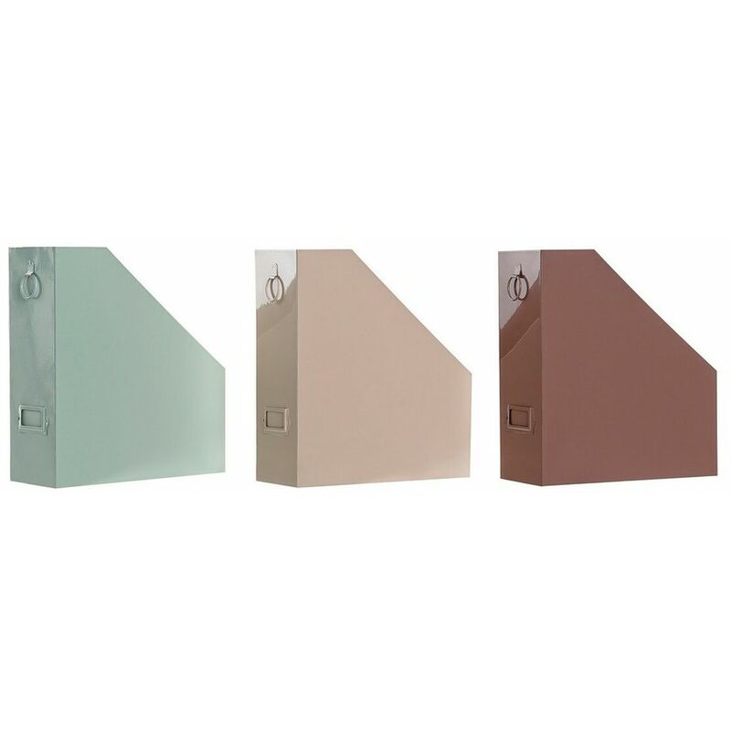 

DKD Home Decor Organizador Multiusos DKD Home Decor Hierro (3 pcs) (10 x 25 x 28 cm)