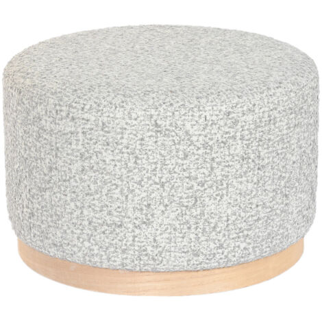 dkd-home-decor Panca velours gris clair 48x48x31 cm