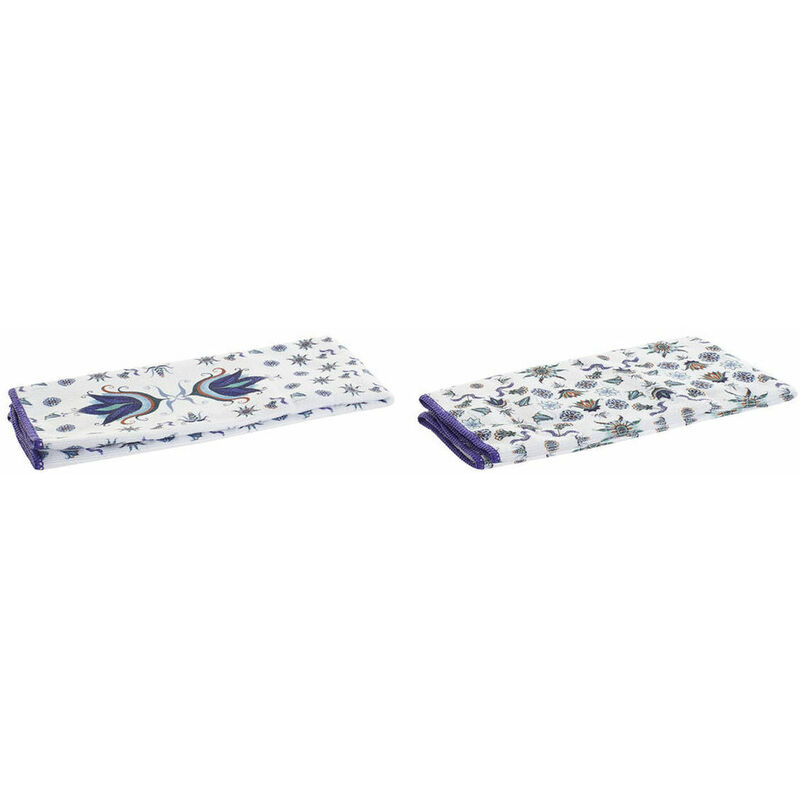 

Paño de Cocina Azul Blanco Microfibra (2 pcs) - Dkd Home Decor