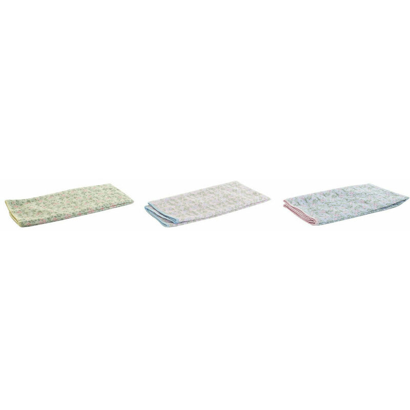 

Paño de Cocina Azul Rosa Verde Microfibra (3 pcs) - Dkd Home Decor