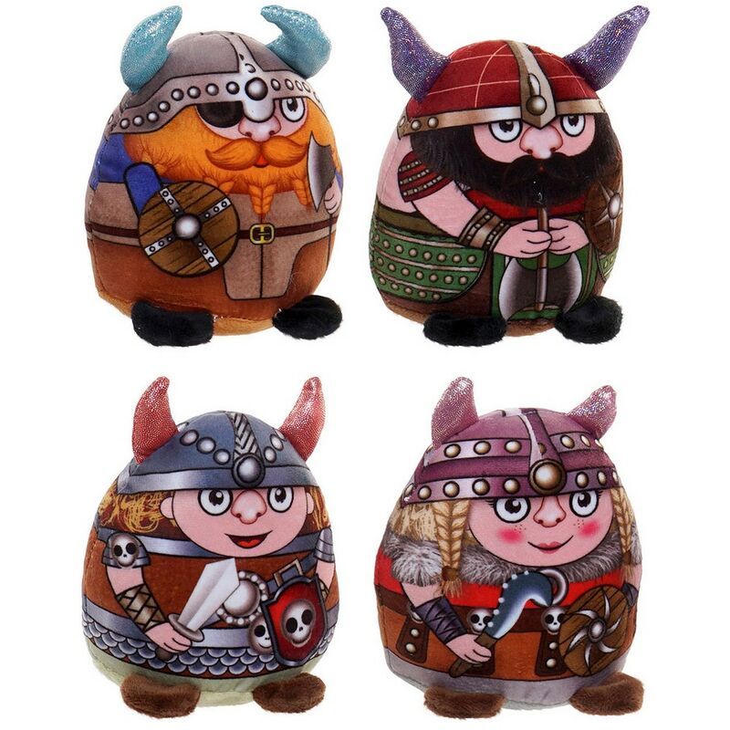 

Peluche Poliéster Vikingo (4 pcs) (11 x 7 x 14 cm) - Dkd Home Decor