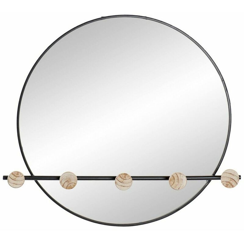 

Perchero de Pared Marrón Negro Hierro Espejo (61 x 8 x 58 cm) - Dkd Home Decor