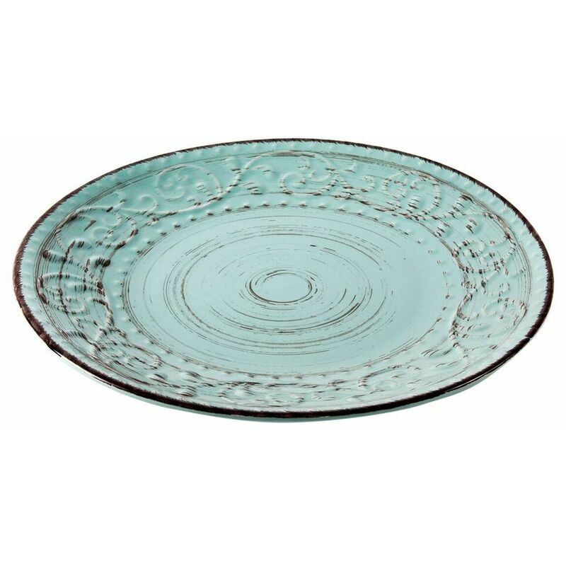 

DKD Home Decor Plato Llano DKD Home Decor Azul Gres (28 x 28 x 3 cm)