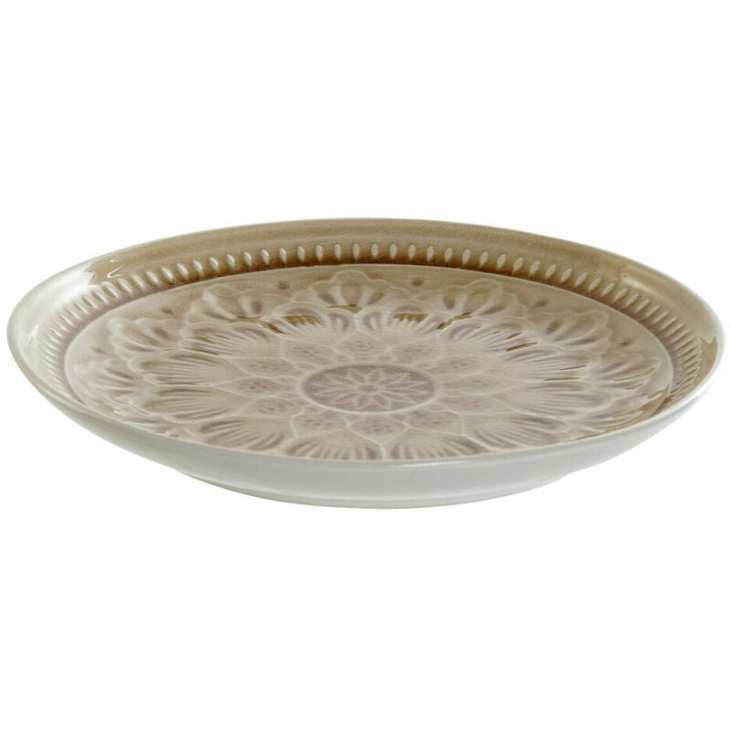 

Plato Llano Dkd Home Decor Crema Gres Mandala (21 X 21 X 3 Cm)