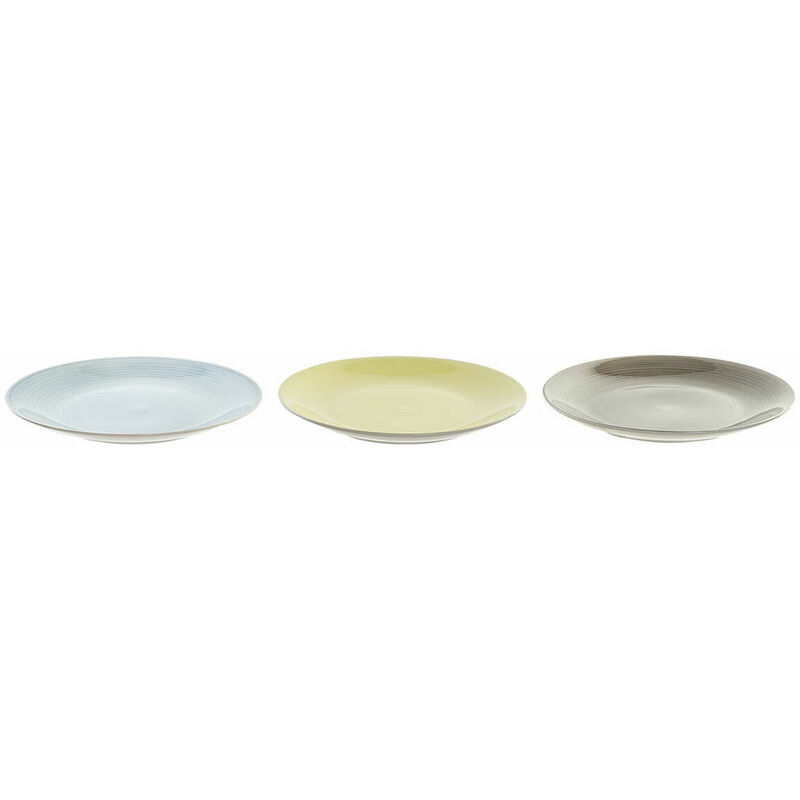 

Plato Llano Dkd Home Decor Mediterráneo Loza (3 Pcs) (26 X 26 X 3 Cm)