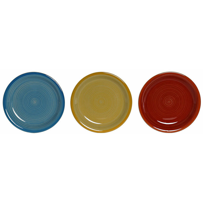 

Plato Llano Dkd Home Decor Multicolor Gres (3 Pcs) (18.5 X 18.5 X 3 Cm)