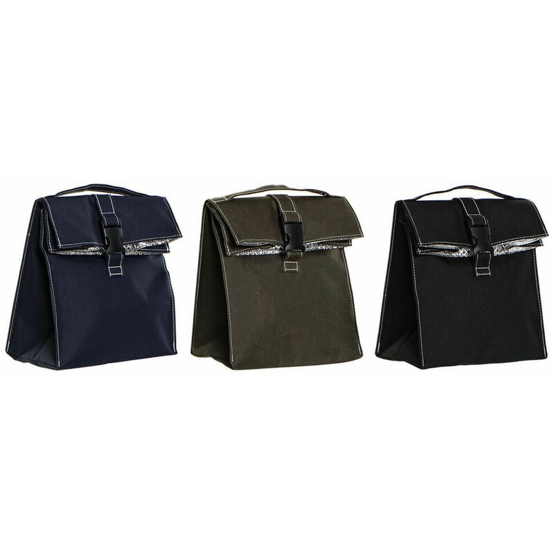 

Portameriendas Térmico Azul Negro Verde (3 pcs) (19 x 13 x 23 cm) - Dkd Home Decor
