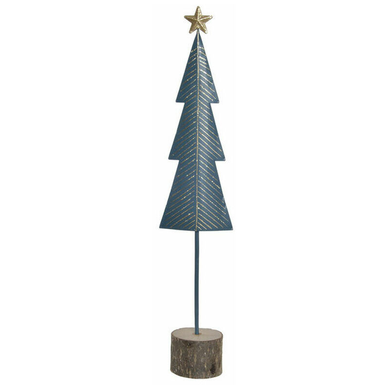 

Árbol De Navidad Dkd Home Decor Metal Madera De Paulonia (6 X 6 X 42 Cm)