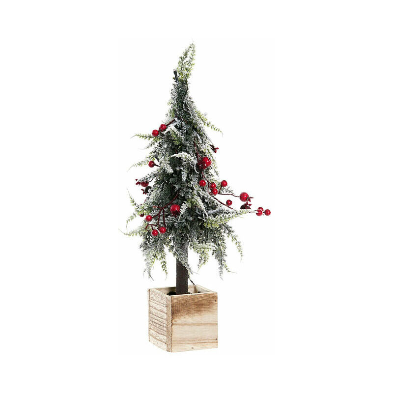 

LTD - Árbol De Navidad Dkd Home Decor Pvc Led Madera Mdf Nevado (17 X 17 X 45 Cm)