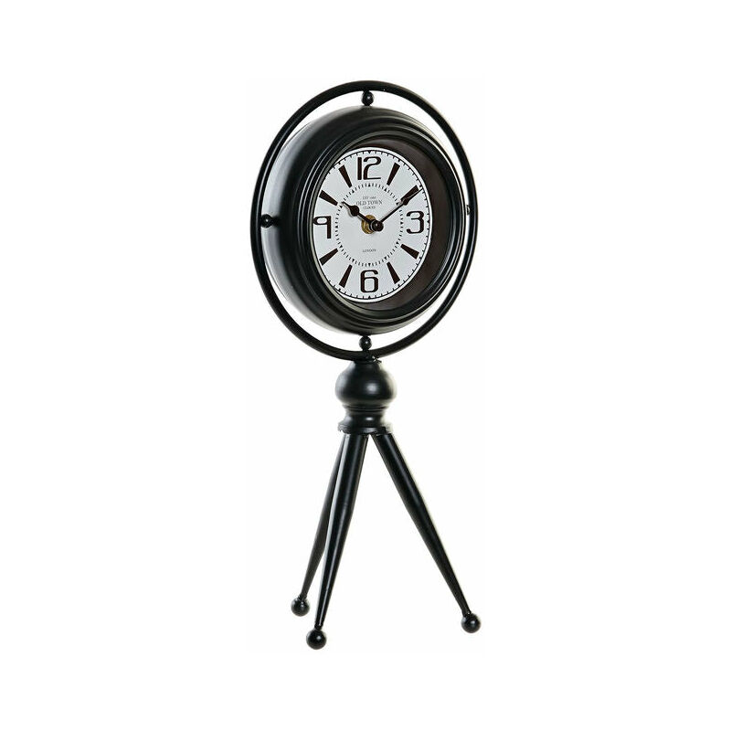 

Reloj de Mesa DKD Home Decor Negro Cristal Hierro (19.5 x 14 x 40 cm)