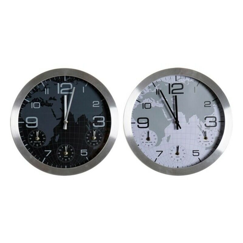 

Reloj de Pared Mapamundi (2 pcs) - Dkd Home Decor