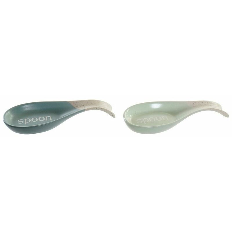 

Reposacucharas Dkd Home Decor Gres Menta Celeste (2 Pcs) (23 X 8 X 3 Cm)