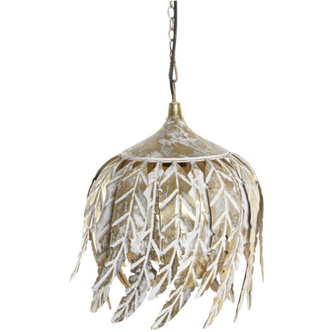 DKD Home Decor S3031440 Suspension Luminaire Gris Métal